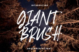 Giant Brush Font for Bold, Handmade Design