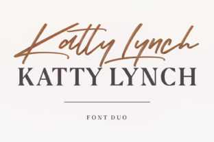 Katty Lynch Duo: A Bold Script Font for Digital Design