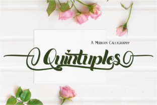 Quintuples: A Script Font That Elevates Digital Design