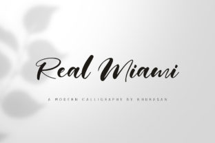 Real Miami: A Script Font for Digital Design