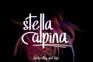 Stella Alpina: A Bold Script Font for Editorial Design