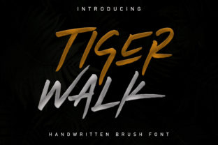 Tiger Walk: A Bold Font for Digital Design