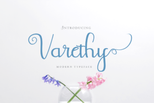 Varethy: A Romantic Handwritten Font for Creative Branding