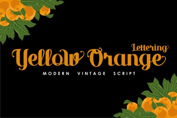 Yellow Orange: A Handwritten Font with Modern Grace
